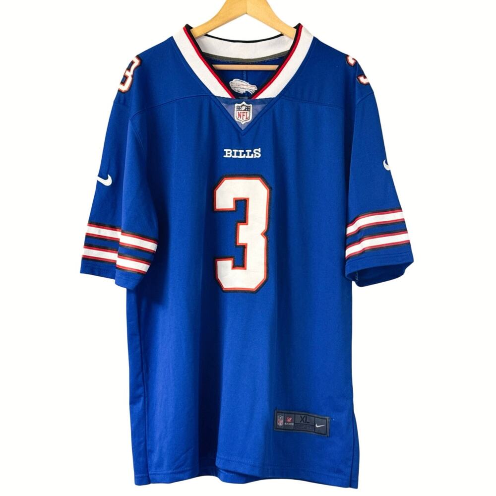 Nike On Field Buffalo Bills Damar Hamlin #3 Royal Blue Game Jersey Mens XL